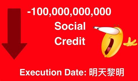 minus 1000 social credit meme.